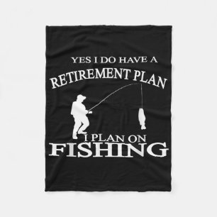Lustiger Rentner-Angler-Shirt Rentner-Fischer-Shir Fleecedecke