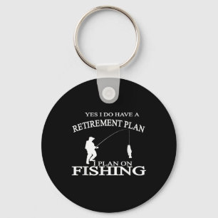 Lustiger Rentner-Angler-Shirt Rentner-Fischer-Shir Schlüsselanhänger