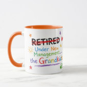 Lustiger Rentner-Becher mit Enkelkindern (Anpassba Tasse (Links)