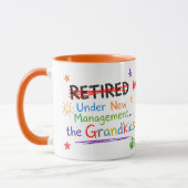 Lustiger Rentner-Becher mit Enkelkindern (Anpassba Tasse (Links)