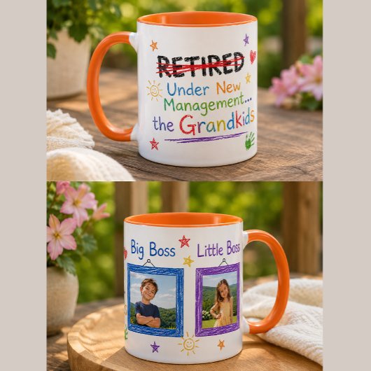 Lustiger Rentner-Becher mit Enkelkindern (Anpassba Tasse