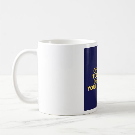 Lustiger Rentner-Becher - Zu alt, um mich mit dir Kaffeetasse (Links)