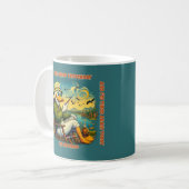 Lustiger Rentner-Ente Kaffeetasse (Vorderseite Links)