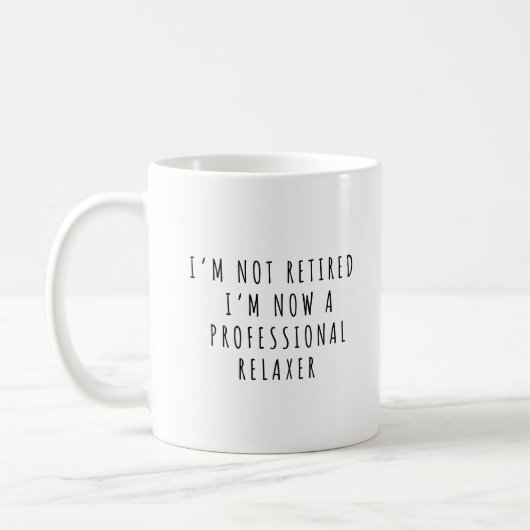 Lustiger Rentner-Kaffeebecher Rentner-Geschenke Kaffeetasse (Links)