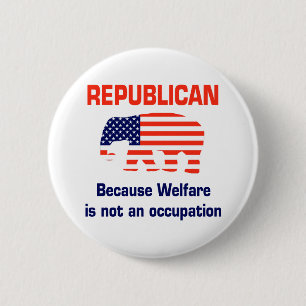 Lustiger Republikaner - Wohlfahrt Button