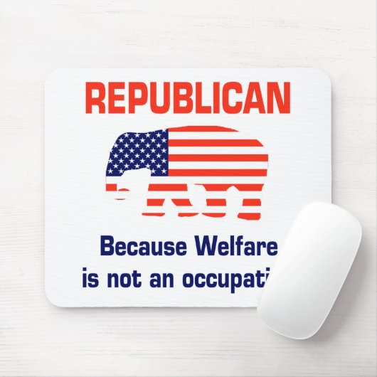 Lustiger Republikaner - Wohlfahrt Mousepad (Mit Mouse)