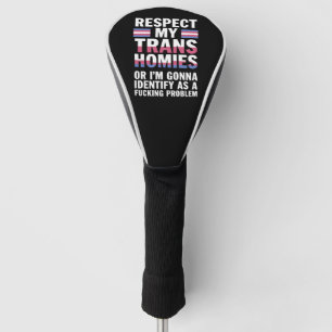 Lustiger Respekt für meine trans Homies Gay Pride Golf Headcover