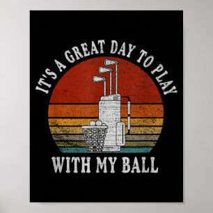 Lustiger Retre-Golf-T-Shirt für Männer Golf, lusti Poster