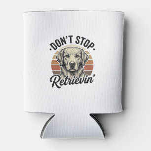 Lustiger Retriever Hund Vintage Gravur Grafik T-Sh Dosenkühler