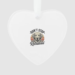 Lustiger Retriever Hund Vintage Gravur Grafik T-Sh Ornament