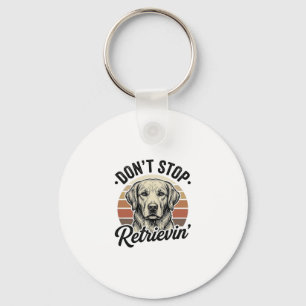 Lustiger Retriever Hund Vintage Gravur Grafik T-Sh Schlüsselanhänger