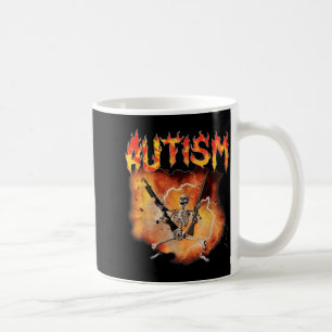 Lustiger Retro-autistischer und schwuler Skelett-A Kaffeetasse