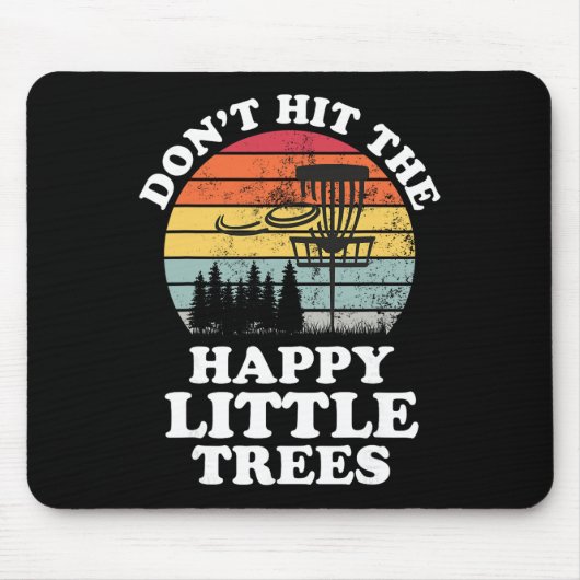 Lustiger Retro-Disc-Golf-Golfer Frisbee-Liebhaber Mousepad (Vorne)