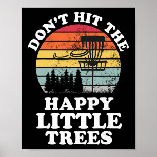 Lustiger Retro-Disc-Golf-Golfer Frisbee-Liebhaber Poster