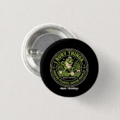 Lustiger Retro-Frosch-Abzeichen I Vergrabe Dinge G Button (Vorne & Hinten)