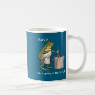 Lustiger Retro-Frosch Das wars Du kommst in die So Kaffeetasse