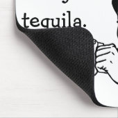 Lustiger Retro Hausfrau Anzeigetequila-Kaffee-Elan Mousepad (Ecke)