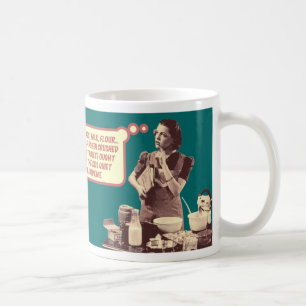 Lustiger Retro-Hausfrauen-Becher Kaffeetasse