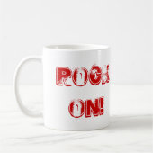 LUSTIGER RETRO HAUSTIER-ROCKKONZERTsiebziger jahre Kaffeetasse (Links)