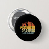 Lustiger Retro-Hockey-Vater - Bester Puck'n Dad Ev Button (Vorne & Hinten)