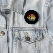 Lustiger Retro-Hockey-Vater - Bester Puck'n Dad Ev Button (Beispiel)