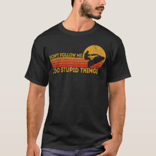 Lustiger Retro-Jet-Ski Jetski Jet-Skifahrer Vintag T-Shirt
