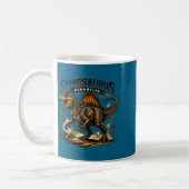 Lustiger Retro-Spinosaurus Dinosaurier Spinosaurus Kaffeetasse (Links)