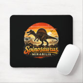 Lustiger Retro-Spinosaurus Dinosaurier Spinosaurus Mousepad (Mit Mouse)