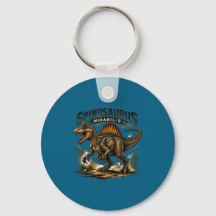 Lustiger Retro Spinosaurus Dinosaurier Spinosaurus Schlüsselanhänger