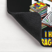 Lustiger Retro-Superheld-Nerd-Geek-Leser-Comic-Boo Mousepad (Ecke)