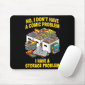 Lustiger Retro-Superheld-Nerd-Geek-Leser-Comic-Boo Mousepad (Mit Mouse)