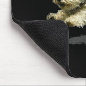 Lustiger retro süßer laufender Hund Kunstprint Mousepad (Ecke)