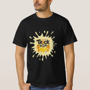 Lustiger Retro-"Süßes oder Saures"-Splash-Männer-H T-Shirt