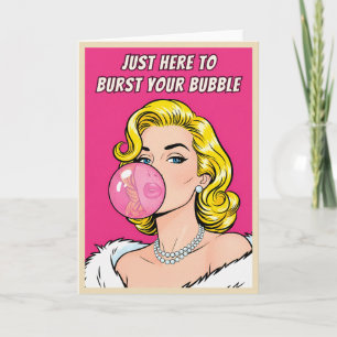 Lustiger Retro Vintage Frenemy Humor Pop Art  Karte