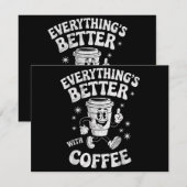 Lustiger Retro Vintage Kaffee Männer oder Frauen K (Vorne/Hinten)