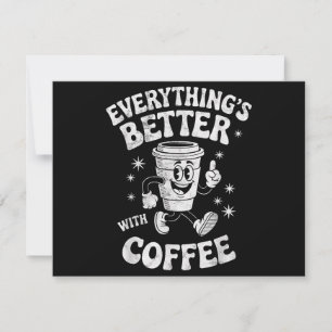 Lustiger Retro Vintage Kaffee Männer oder Frauen K
