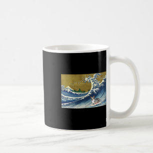 Lustiger Retro Vintage Surfwellen Cardigan Merle C Kaffeetasse