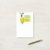 Lustiger Rettich-und Mais-Gemüse-Spaß Post-it Klebezettel (Auf Schreibtisch)