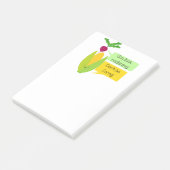 Lustiger Rettich-und Mais-Gemüse-Spaß Post-it Klebezettel (angewinkelt)