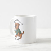 Lustiger Rhodesian Ridgeback Geschäftsanzug Kaffee Kaffeetasse (Vorderseite Links)