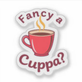 Lustiger Richtig Aufgedrehter Britischer Slang-Zit Aufkleber (Vorderseite)