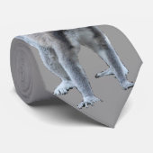 Lustiger Ring angebundener Lemur (größeres Bild) Krawatte (Gerollt)