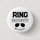 Lustiger Ring Sicherheits Hochzeitsgeschenk Kind Button (Vorderseite)