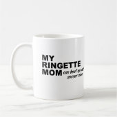 Lustiger Ringette-Mama-Becher Kaffeetasse (Links)