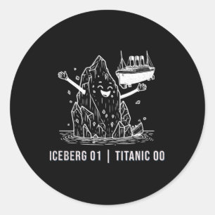 Lustiger Rms Titanic Eisberg Kreuzfahrtschiff Witz Runder Aufkleber