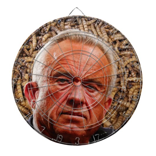 Lustiger Robert F. Kennedy Jr. mit rotem Gesicht & Dartscheibe (vorne)