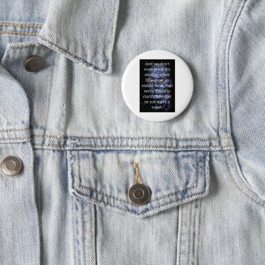 Lustiger Roboter Button (Beispiel)