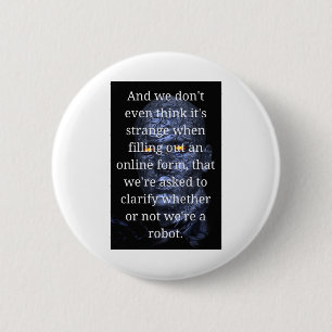 Lustiger Roboter Button