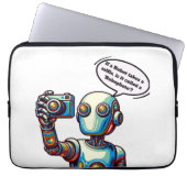 lustiger Roboter, künstliche Intelligenz, Geek, Ne Laptopschutzhülle (Vorderseite)