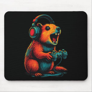 Lustiger Rock-Hyrax-Gamer Awawa-Videospiele Mousepad